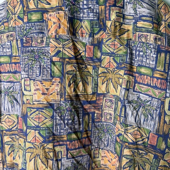 Tori Richard 100% Cotton, Button Down Short Sleeve Men's Shirt L - Picture 3 of 5